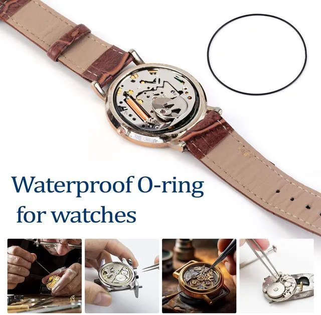 Alt view image 3 of 7 - 44 Pcs O Ring Watch Back Case Gaskets, Rubber Seals, 13-40mm | 2 Sizes Watch Gasket Kit, For Waterproof Watch Back Cover Repair