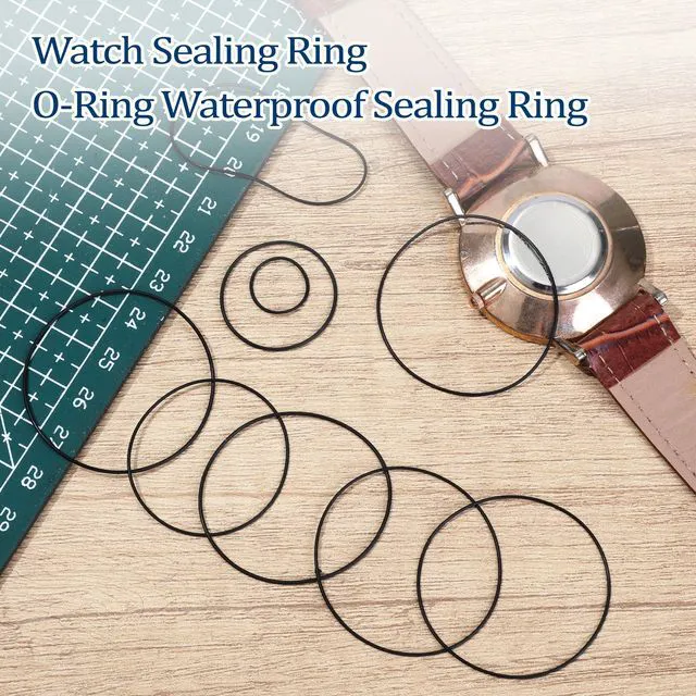 Alt view image 5 of 7 - 44 Pcs O Ring Watch Back Case Gaskets, Rubber Seals, 13-40mm | 2 Sizes Watch Gasket Kit, For Waterproof Watch Back Cover Repair