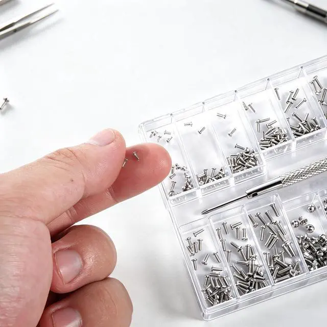 Alt view image 5 of 7 - 500-Pack Phillips Micro Self Tapping Screws Kit with Screwdriver | Stainless Steel Micro Self-Tapping Screws, 18 Assorted Sizes with Screwdriver for Eyeglasses, Watches & Small Electronics