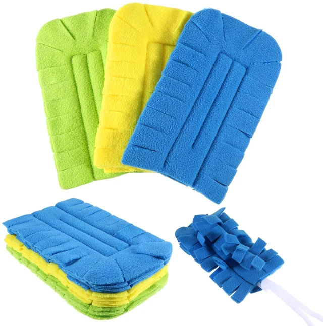 Main image of 3PCS Reusable Duster Refill Microfiber Pad with 1Handle Cleaning Pad | Washable Reusable, 360° Electrostatic, Fleece Duster Refill, Fleece Duster-Refills, for Home, Furniture, Fans, Blinds, Car