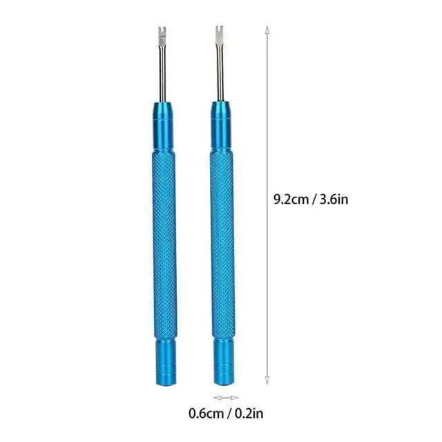 Alt view image 2 of 7 - 2 Pcs Watch Hand Remover Pliers with Anti-Slip Knurled Handle Professional Alloy Steel Repair Tools for Watchmakers