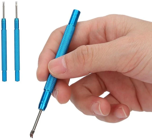 Alt view image 3 of 7 - 2 Pcs Watch Hand Remover Pliers with Anti-Slip Knurled Handle Professional Alloy Steel Repair Tools for Watchmakers