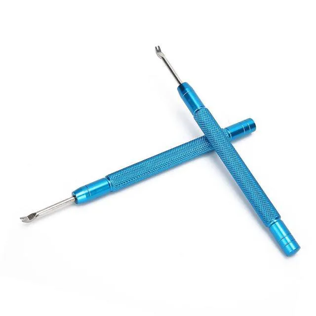 Alt view image 6 of 7 - 2 Pcs Watch Hand Remover Pliers with Anti-Slip Knurled Handle Professional Alloy Steel Repair Tools for Watchmakers
