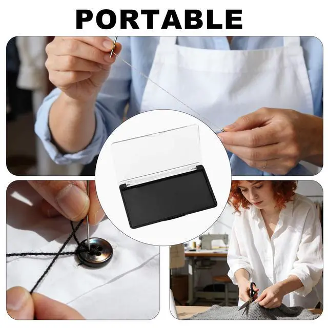 Alt view image 6 of 7 - Magnetic Needle Case with Clear Lid, Portable Magnetic Needle Organizer Practical Sewing Pin Storage Box Holder Craft Supplies for Knitting Enthusiasts Quilting Tailoring