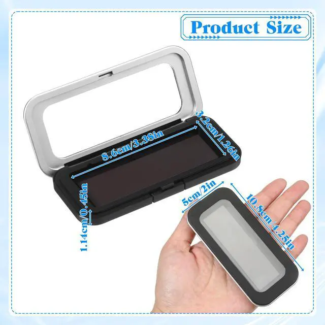 Alt view image 2 of 7 - Magnetic Needle Case, Sewing Needle Holder with Clear Acrylic Lid Rectangle Magnetic Needles Holder Portable Secure Sewing Needles Storage Box for Sewings Quilting, Crafts, Small Pins (Medium)