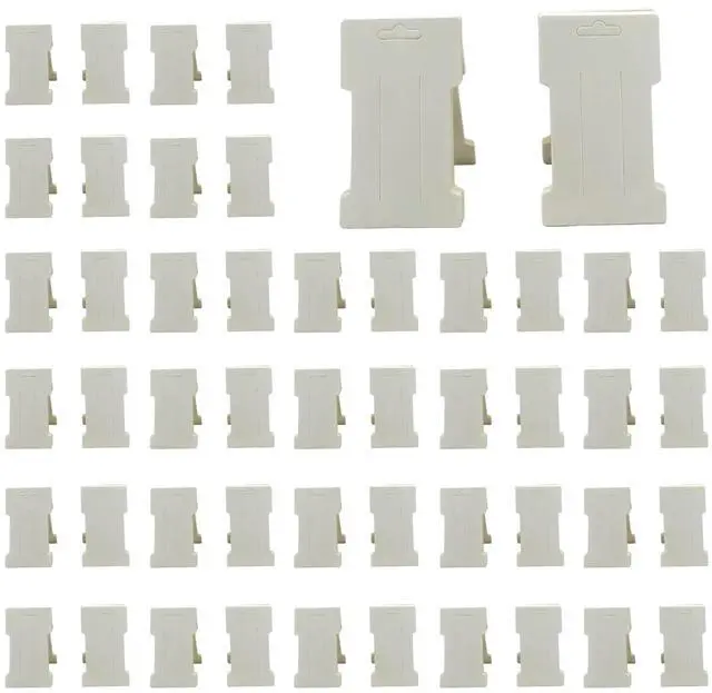 Main image of 50Pcs White 4.52 3in Hair Clip Display Cards for Hair Accessories Display and Organizing