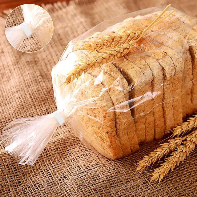 Alt view image 2 of 7 - 100 Pieces 5" Reusable White Paper Bread Twist Ties, White Twist Ties Bag Ties for Bags Bread Wire Ties Reusable Twist Tie for Treat Party Cello Candy Bread Coffee Bags Cake Pops