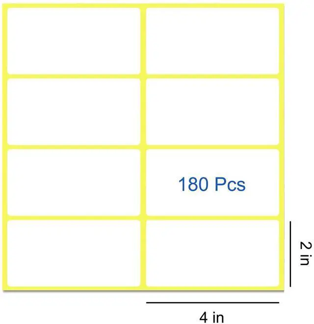 Alt view image 2 of 6 - 180 PCS Labels for Storage Bins, 2 X 4 Removable Labels for Storage Bins | Matte White Blank Box Labels, for Home, School, Business Organization, Tear Resistant No Residue