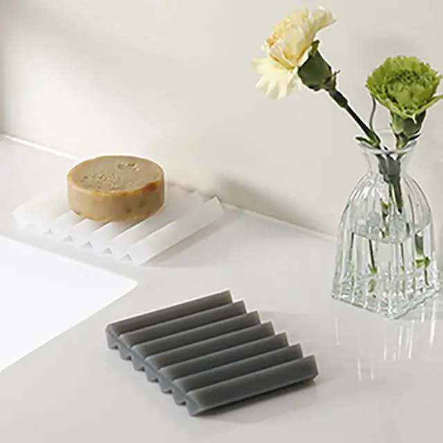 Alt view image 2 of 6 - Paint Brushes Holders, 2 Pack, Zigzag Soap Dish, Soap Holder for Watercolor Paintbrush, Bathroom, Black