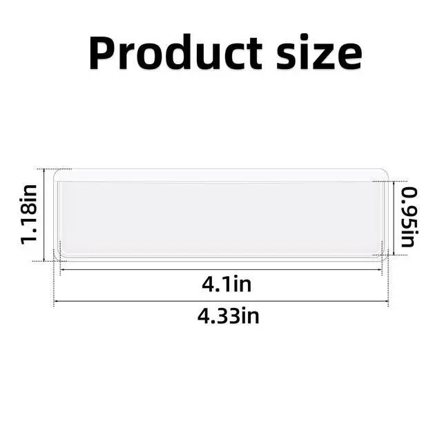 Alt view image 6 of 7 - 40 Pack Self Adhesive Label Holders Adhesive Clear Shelf Tag Plastic Index Card Pockets for Mailbox Bookshelf Supermarket Storage Bins Label Holder Library Shelf Labels Holder Index Label Pockets