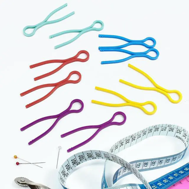 Alt view image 3 of 7 - 10Pcs Plastic Bobbin Thread Holders-5 Colors Bobbin Clips for Sewing Machine Quilting,Perfect for Matching Bobbin Threads with Spools (10)