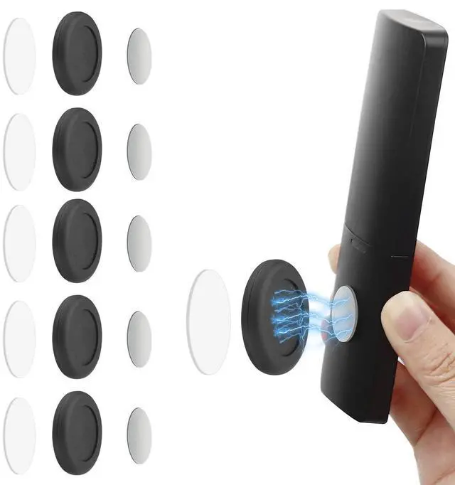Main image of 5 Pack N52 High Magnetic Remote Control Holder Wall Mount Holders Hole-Free Phone Charging Organizer Storage Containers For Home Office School Supply Storage.(Black Enhanced version)