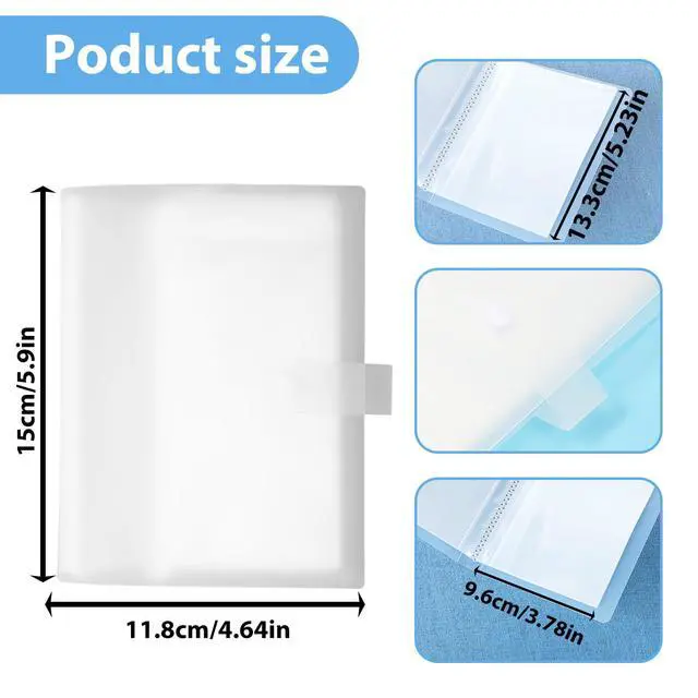 Alt view image 2 of 7 - 80 Slots Nail Art Sticker Storage Book Artistic Sticker Album Organizer Empty Nail Decals Collecting Album Binder Empty Display Book DIY Nails Arts Supplies Display Holder Organizer Tools Stickers Hol
