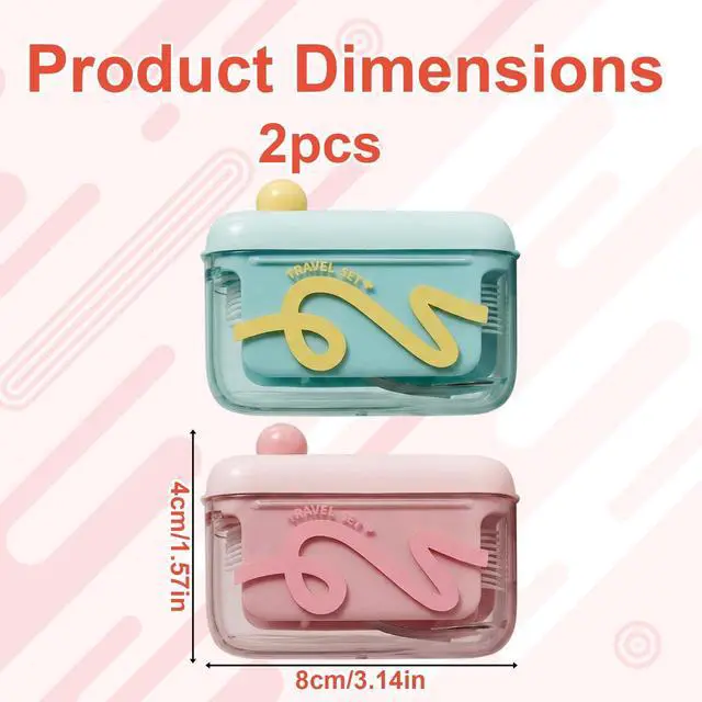 Alt view image 5 of 7 - 2pcs mini sundry,Travel Tiny Daily Supplies Set, Portable Accessory Holder for On-The-Go Daily Small Goods Storage, Stainless Steel Accessory Dispenser with Refillable Design