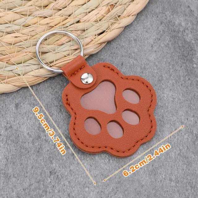 Alt view image 4 of 7 - 6 Pcs Pet Hair Storage Keychain, Pet Hair Keychain and Hair Keepsake | Portable Cute Paw Shaped Fur Keepsake Key Chain for Backpacks, Pet Lovers Commemorative Gifts