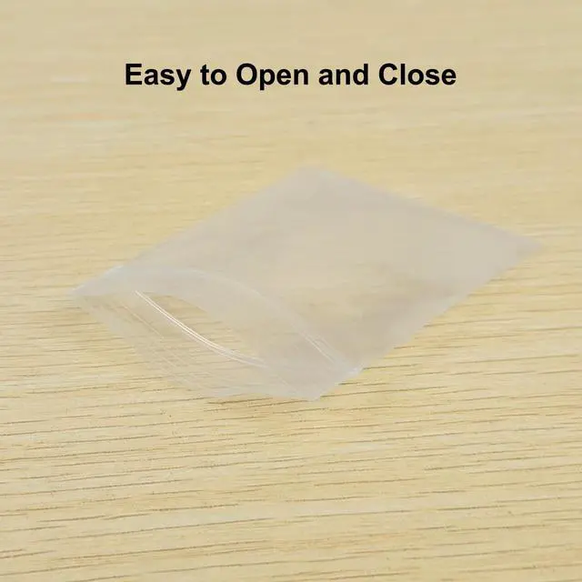 Alt view image 3 of 6 - 120 PCS Small Plastic Bags for Jewelry, 2" x 2.76" 2.4 Mil Thick | Resealable | Clear Poly Baggies | Mini Zip Bags | For Small Business, Storage, Gifts, Candy, Screws