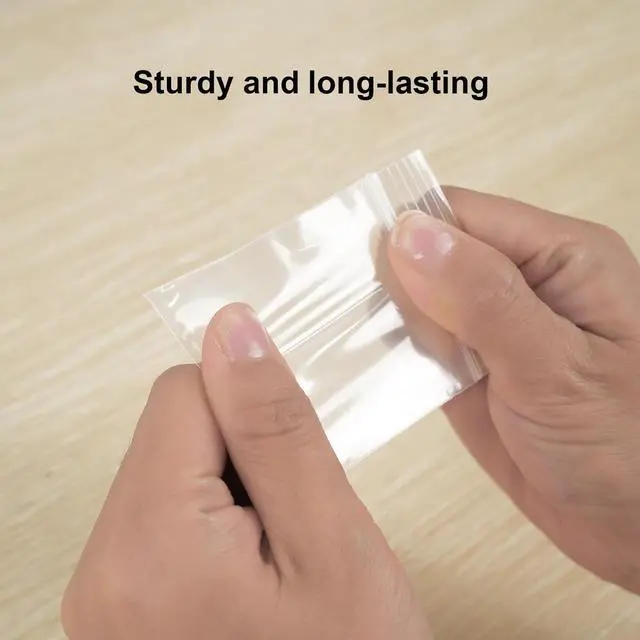 Alt view image 4 of 6 - 120 PCS Small Plastic Bags for Jewelry, 2" x 2.76" 2.4 Mil Thick | Resealable | Clear Poly Baggies | Mini Zip Bags | For Small Business, Storage, Gifts, Candy, Screws
