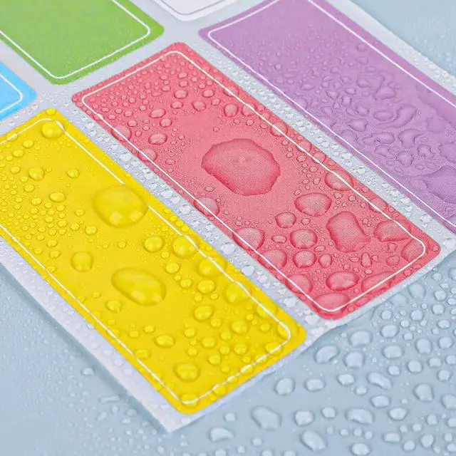 Alt view image 3 of 7 - 220 pcs Name Tags Colored Name tag Stickers Label Stickers for Classroom Personalized Name Tags Sticker Moving nametags Sticky Freezer Labels for Storage Bins Clothes folders Bottles School Supplies