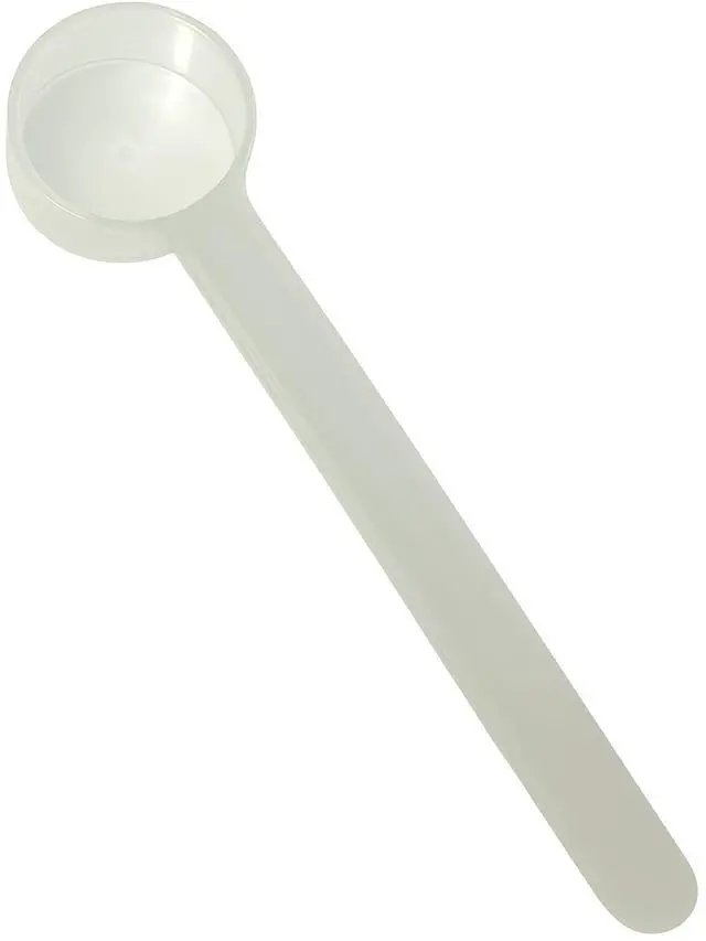Main image of 1 Teaspoon (1/3 Tablespoon | 5 mL) Long Handle Plastic Measuring Spoon for Coffee, Protein Powder, Pet Food, Spices, Grains, Dry Goods Food-Grade BPA-Free (Pack of 1)