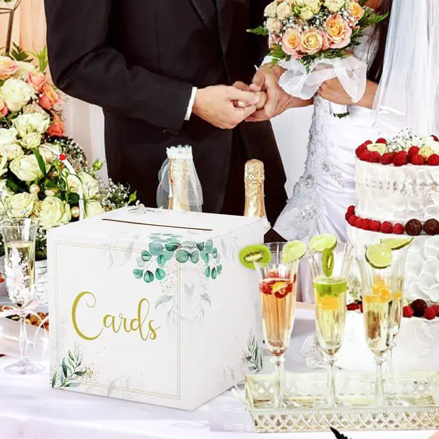 Alt view image 4 of 7 - Wedding Card Box Party Favors Post Box Cardboard Receiving Money Box Holder for Wedding Reception, Baby Shower Table Centerpiece Decorations Supplies