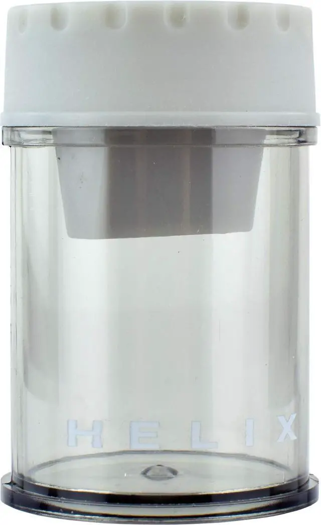 Alt view image 7 of 7 - Canister 2 Hole Pencil Sharpener, Assorted Colors (17087) | School Supplies - Office Desk Accessory - Easy to Empty Shavings - Dual Size Receptacle - For Students and Teachers