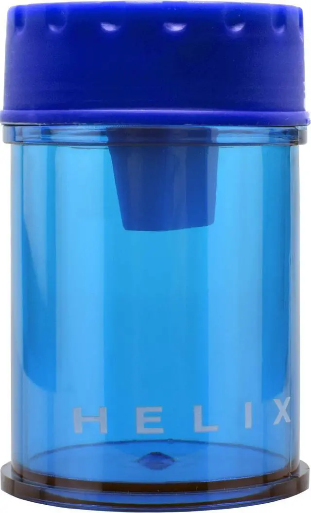 Alt view image 5 of 7 - Canister 2 Hole Pencil Sharpener, Assorted Colors (17087) | School Supplies - Office Desk Accessory - Easy to Empty Shavings - Dual Size Receptacle - For Students and Teachers