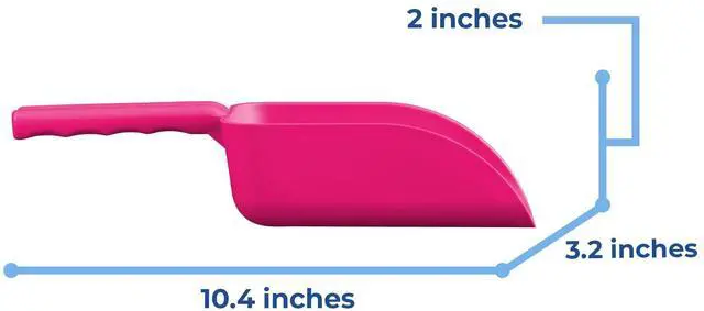 Alt view image 2 of 7 - Vikan Remco 63001 Color-Coded Plastic Hand Scoop - BPA-Free Food-Safe Kitchen Utensils, Restaurant and Food Service Supplies, 16 oz, Pink