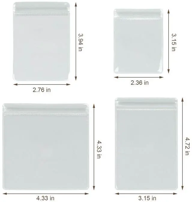 Alt view image 2 of 7 - 10 Pcs Anti-Tarnish Clear PVC Jewelry Bags 3.15"×4.72", Reusable Zip Lock Small Plastic Pouch for Beads/Rings/Earrings/Bracelets (10Pcs-3.15"×4.72")