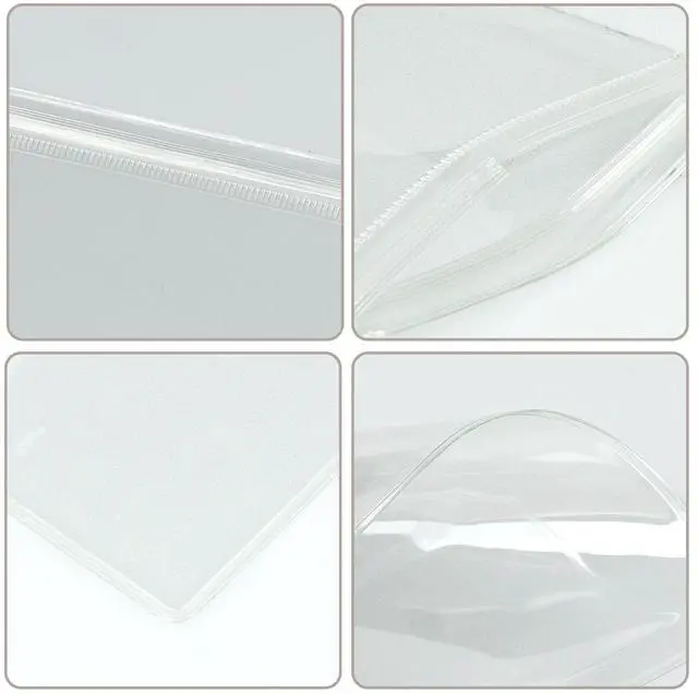 Alt view image 3 of 7 - 10 Pcs Anti-Tarnish Clear PVC Jewelry Bags 3.15"×4.72", Reusable Zip Lock Small Plastic Pouch for Beads/Rings/Earrings/Bracelets (10Pcs-3.15"×4.72")
