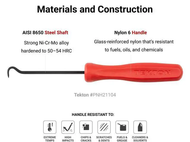 Alt view image 6 of 7 - 130-Degree Pointed Hook | PNH21105 | Hard Handle