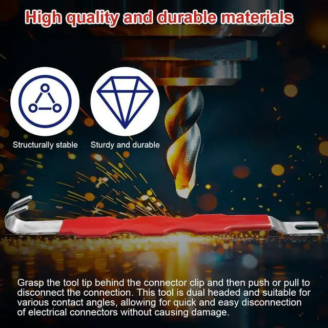 Alt view image 3 of 7 - Automotive Electrical Terminal Connector Separator Removal Tool Remover | 2-in-1 Electrical Disconnect Pliers, Plug Connector Disconnect Tool, car clip remover tool, automotive clip removal tool
