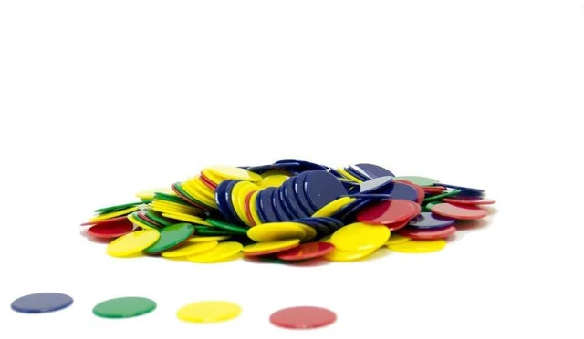 Alt view image 3 of 4 - hand2mind Plastic Solid Bingo Chips, Chips for Games, Counting Manipulatvies, Game Chips, Math Counters for Kids, Counting Chips, Math Manipulatives, Math Bingo, Counters for Kids Math (Set of 200)