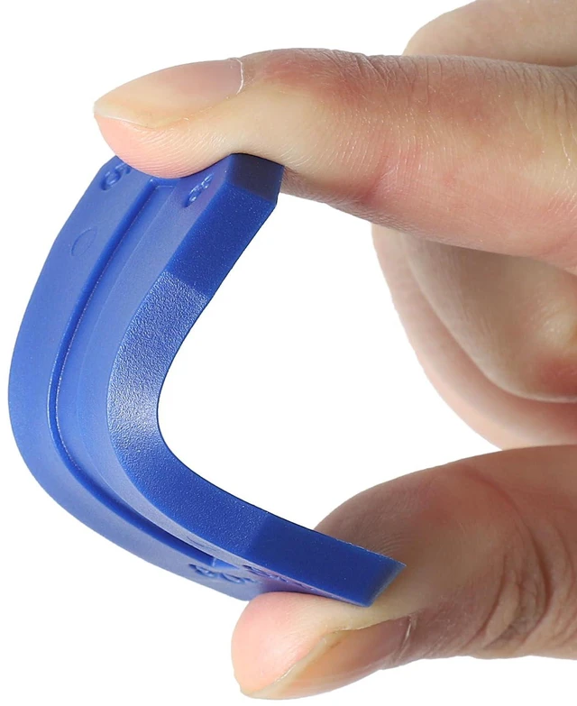 Alt view image 3 of 7 - XIYAOXI 4 Pieces Silicone Caulking Tools Compatible with Sealant Grout Finishing Sealing Blue Caulk Tool Kit Caulking Finishing Tools