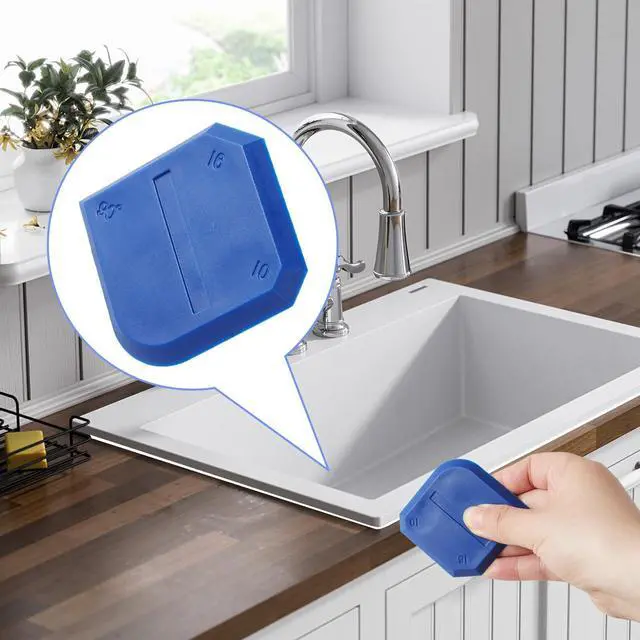 Alt view image 6 of 7 - XIYAOXI 4 Pieces Silicone Caulking Tools Compatible with Sealant Grout Finishing Sealing Blue Caulk Tool Kit Caulking Finishing Tools