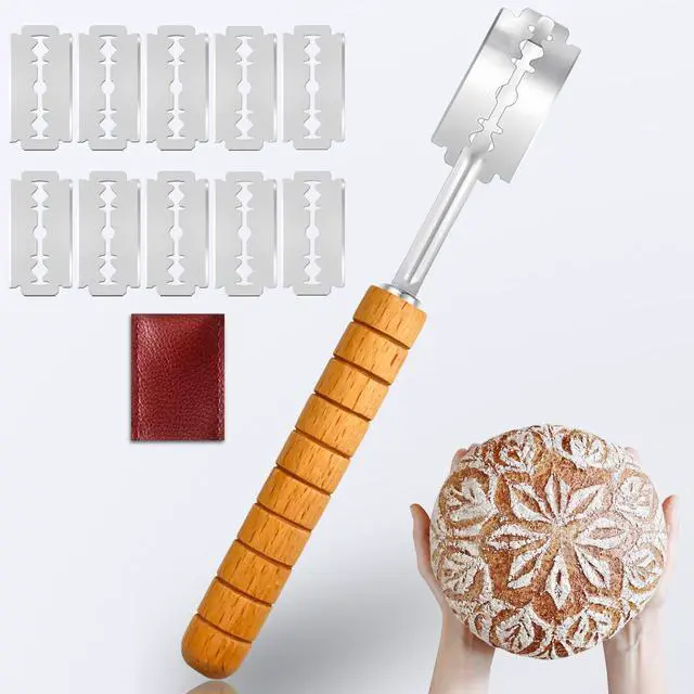 Main image of LGDNNYYY Hand Crafted Bread Lame - Bread Scoring Tool/Bread Knives, Lame Bread Tool Sets for Sourdough Scoring Tool, Sourdough Bread Baking Supplies with 10 Blades Replacement
