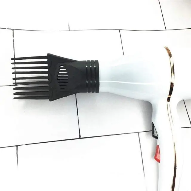 Alt view image 7 of 7 - 2Pcs Black Plastic Universal Blow Hair Dryer Comb Attachment for Straightening, Detangling - Nozzle Hairdressing Salon Comb,Styling Tools and Appliances for Curly, Natural Hair