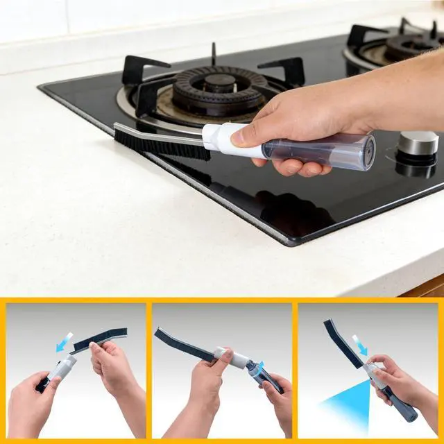 Alt view image 3 of 7 - Origin 12 PCS Home Crevice Cleaning Brush Set | Kitchen Bathroom Cup Lid Straw Dryer Vent Gap Cleaning Tools Household Cleaning Supplies