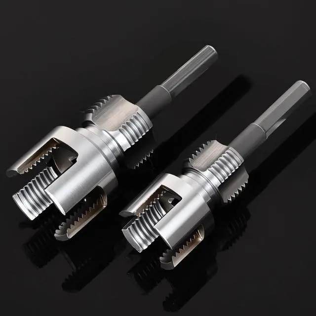 Alt view image 7 of 7 - 2PCS PVC Pipe Threader Kit, Dual-Function Tool for Plumbers & DIY | Durable kit for plumbing. Fits 1/2" & 3/4" PVC/plastic pipes. Dual internal & external threader regenerates old threads.