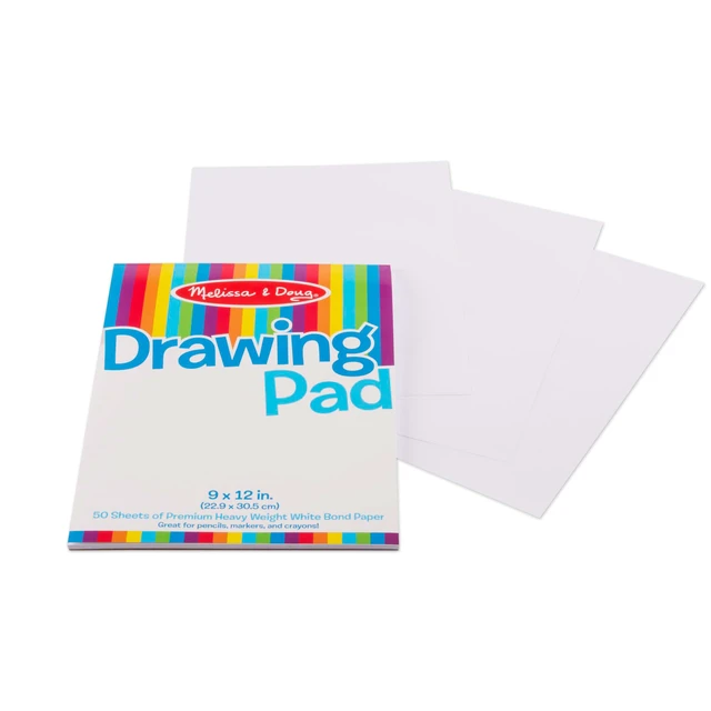 Alt view image 3 of 7 - Drawing Pad (9 x 12 inches) with 50 Sheets of White Bond Paper