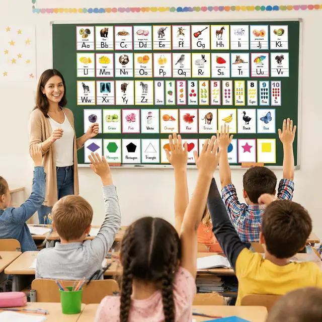 Alt view image 5 of 7 - 57Pcs Alphabet Bulletin Board Set Alphabet Letters for Wall ABC Number 0-20 Classroom Wall Decorations for Back to School Kindergarten Elementary Classroom Nursery Homeschool Teacher Supplies