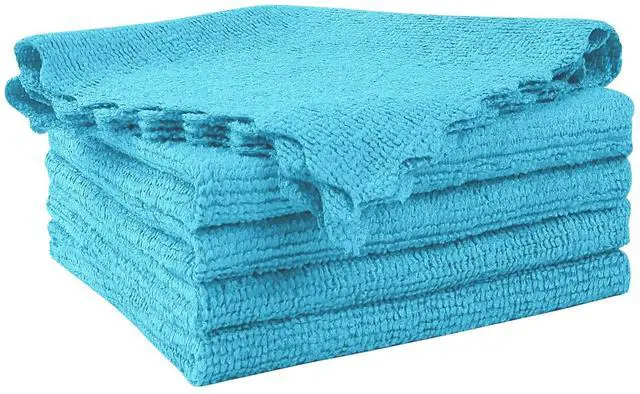 Main image of Orighty Microfiber Cleaning Cloth 5 Pack, Blue Cleaning Rags 12x11 inch | Microfiber Towels for Cars, Highly Absorbent Household Cleaning Supplies, Reusable Lint Free Cloths for House, Kitchen