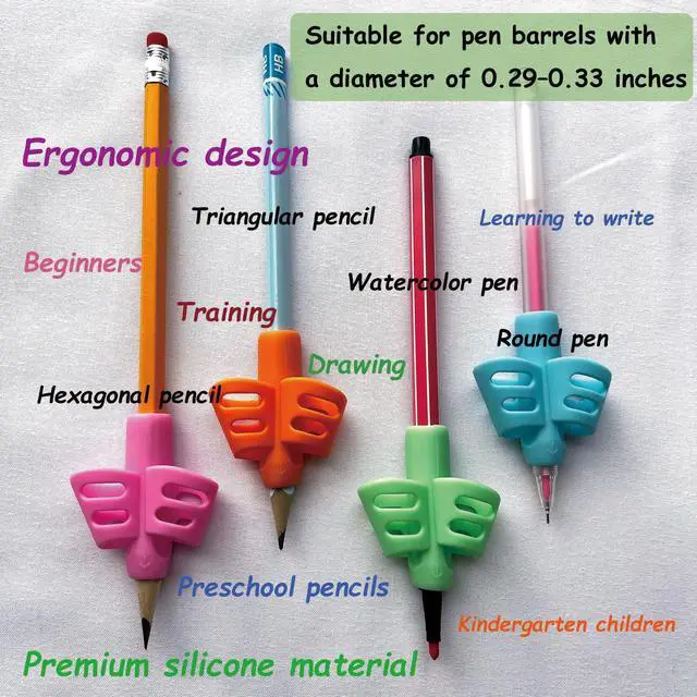Alt view image 5 of 6 - Pencil Grips for Kids Handwriting, Handwriting Aid with Posture Correction | Beginners Writing Posture Correction Tool, Practice Aid for Toddlers & Preschool Kids, Daycare and Homeschool Supplies
