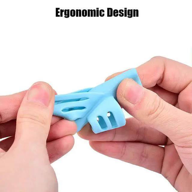 Alt view image 5 of 7 - Pencil Grips for Kids Handwriting Pencil gripper Pencil Holder Posture Correction Training Writing AIDS for preschooler Kids toddler Children Special Needs (3 PCS)