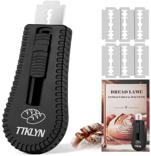 Main image of TTKLYN Bread Lame Dough Scoring Tool | Extractable & Magnetic Bread Scoring Tool with 6 Razor Blades