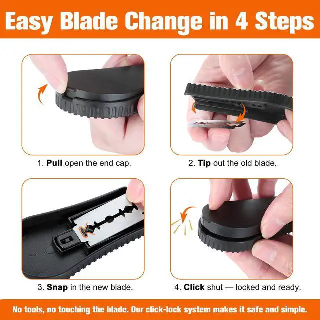 Alt view image 6 of 7 - TTKLYN Bread Lame Dough Scoring Tool | Extractable & Magnetic Bread Scoring Tool with 6 Razor Blades