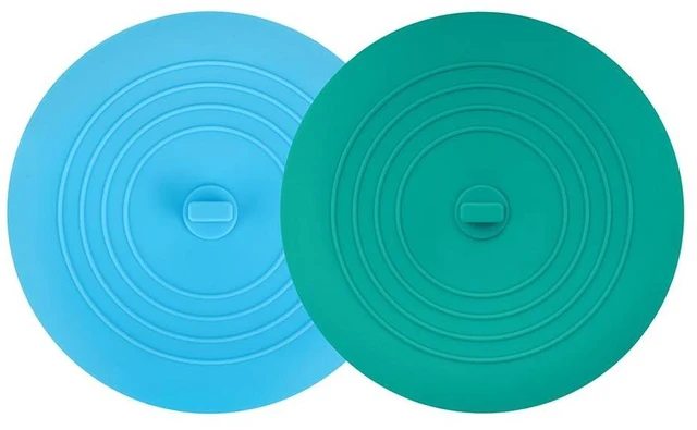 Main image of Tub Stopper 2PCS,Bathtub Drain Stopper,6 inches Bathtub Tub Drain Cover Stopper,Silicone Drain Plug Plug,Kitchen Bathroom Hair Water Shower Stopper,Large Bathroom Laundry Accessories (Blue/Green)
