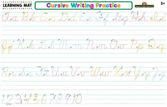 Alt view image 2 of 4 - Teacher Created Resources Cursive Writing Practice Learning Mat (TCR21014)