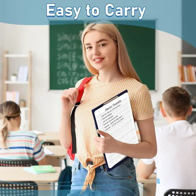 Alt view image 6 of 7 - 24Pcs Dry Erase Notebook College Ruled Lined Cardboard for Students Double Sided Lined Erasable Notebook Whiteboard Writing Note Pad Lapboard for Teacher Classroom Homeschool Portable Tool 12" x 9"