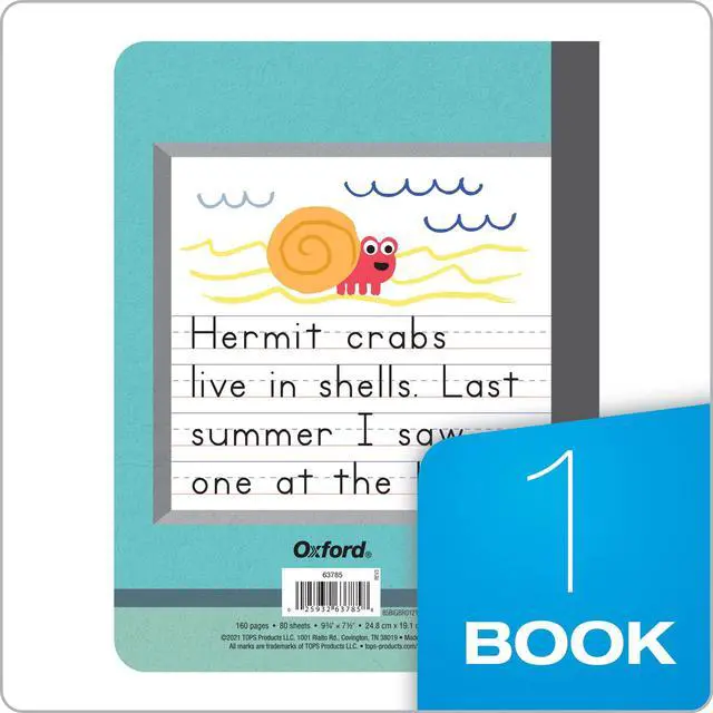 Alt view image 6 of 7 - Primary Journal, 9-3/4" x 7-1/2", Primary Rule, 80 Sheets (63785),White