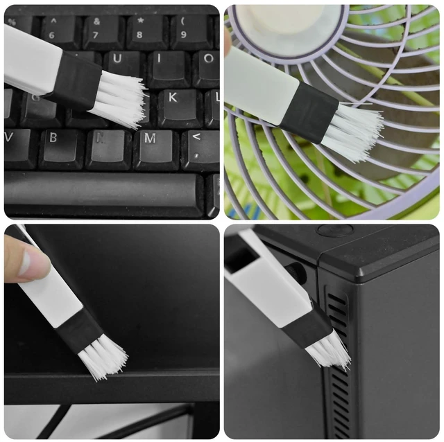 Alt view image 6 of 7 - Eduftis 7Pcs Crevice Cleaning Brush, Multifunctional Window Track Cleaning Tools and Window Groove Cleaning Brush, Home Kitchen Bathroom Window Faucets, Easy to Use Cleaner Supplies Tool